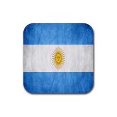 Argentina Texture Background Rubber Coaster (square)  by Simbadda