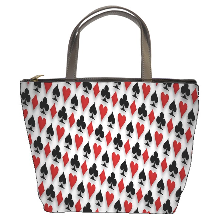 Suit Spades Hearts Clubs Diamonds Background Texture Bucket Bags