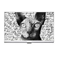 Sphynx Cat Business Card Holders by Valentinaart