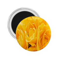 Yellow Neon Flowers 2 25  Magnets by Simbadda