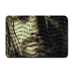 Kurt Cobain Small Doormat  by Valentinaart