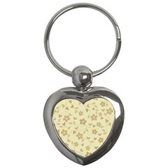 Floral Pattern Key Chains (heart)  by Valentinaart
