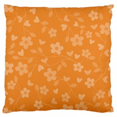 Floral Pattern Large Cushion Case (one Side) by Valentinaart