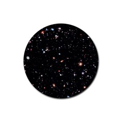 Extreme Deep Field Rubber Round Coaster (4 Pack)  by SpaceShop