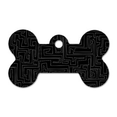 Pattern Dog Tag Bone (two Sides) by Valentinaart