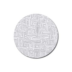 Pattern Rubber Round Coaster (4 Pack)  by Valentinaart