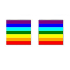 Rainbow Cufflinks (square) by Valentinaart