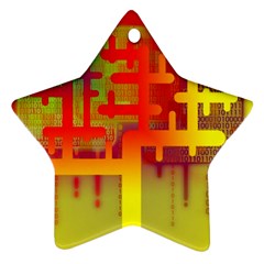 Binary Binary Code Binary System Star Ornament (two Sides) by Simbadda