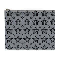Star Grey Black Line Space Cosmetic Bag (xl) by Alisyart