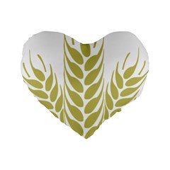 Tree Wheat Standard 16  Premium Heart Shape Cushions by Alisyart