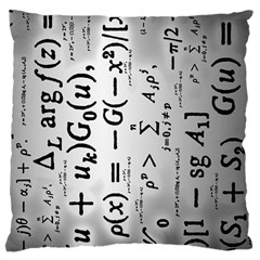 Science Formulas Large Cushion Case (one Side) by Simbadda