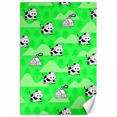 Animals Cow Home Sweet Tree Green Canvas 20  X 30  