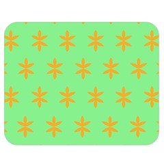 Flower Floral Different Colours Green Orange Double Sided Flano Blanket (medium)  by Alisyart