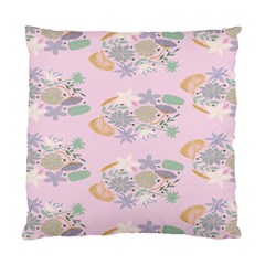 Floral Flower Rose Sunflower Star Leaf Pink Green Blue Standard Cushion Case (one Side) by Alisyart