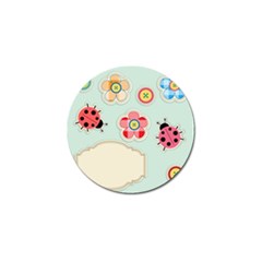 Buttons & Ladybugs Cute Golf Ball Marker by Simbadda