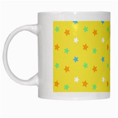 Star Rainbow Coror Purple Gold White Blue Yellow White Mugs by Alisyart