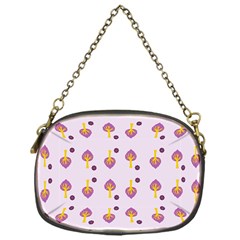 Tree Circle Purple Yellow Chain Purses (one Side)  by Alisyart