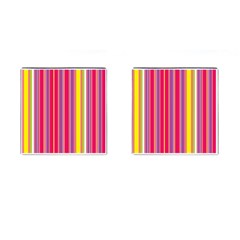 Stripes Colorful Background Cufflinks (square) by Simbadda