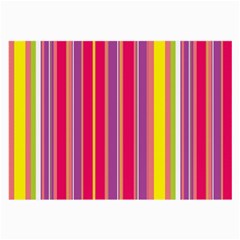 Stripes Colorful Background Large Glasses Cloth by Simbadda