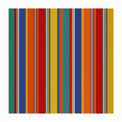 Stripes Background Colorful Medium Glasses Cloth (2-side) by Simbadda