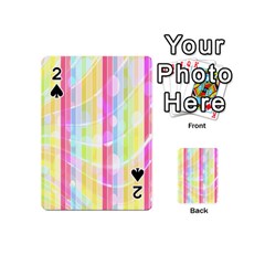 Abstract Stripes Colorful Background Playing Cards 54 (mini)  by Simbadda