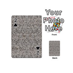 Silver Tropical Print Playing Cards 54 (mini)  by dflcprints