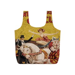 Vintage Circus  Full Print Recycle Bags (s)  by Valentinaart
