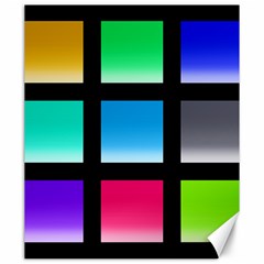 Colorful Background Squares Canvas 20  X 24   by Simbadda