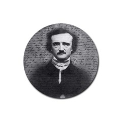 Edgar Allan Poe  Rubber Round Coaster (4 Pack)  by Valentinaart