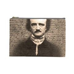 Edgar Allan Poe  Cosmetic Bag (large)  by Valentinaart
