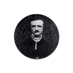 Edgar Allan Poe  Rubber Round Coaster (4 Pack)  by Valentinaart