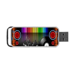 Music Pattern Portable Usb Flash (one Side) by Simbadda