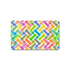 Abstract Pattern Colorful Wallpaper Magnet (name Card) by Simbadda