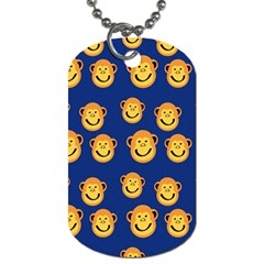 Monkeys Seamless Pattern Dog Tag (two Sides) by Simbadda