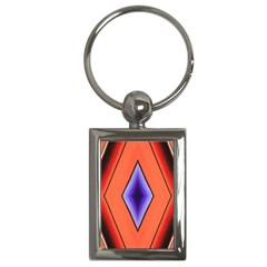 Diamond Shape Lines & Pattern Key Chains (rectangle)  by Simbadda