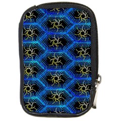 Blue Bee Hive Pattern Compact Camera Cases by Amaryn4rt