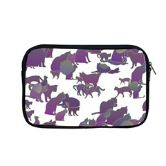 Many Cats Silhouettes Texture Apple Macbook Pro 13  Zipper Case by Amaryn4rt