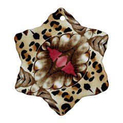 Animal Tissue And Flowers Ornament (snowflake) by Amaryn4rt