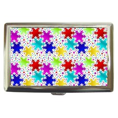 Snowflake Pattern Repeated Cigarette Money Cases