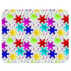 Snowflake Pattern Repeated Double Sided Flano Blanket (medium)  by Amaryn4rt