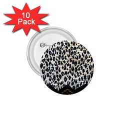 Tiger Background Fabric Animal Motifs 1 75  Buttons (10 Pack) by Amaryn4rt