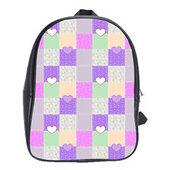 Patchwork School Bags(large)  by Valentinaart