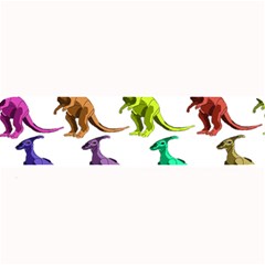 Multicolor Dinosaur Background Large Bar Mats by Amaryn4rt