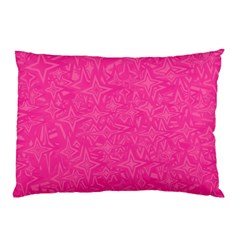 Geometric Pattern Wallpaper Pink Pillow Case by Amaryn4rt