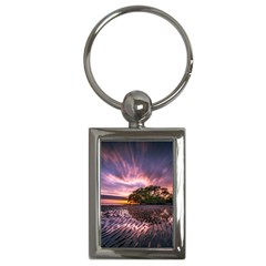 Landscape Reflection Waves Ripples Key Chains (rectangle)  by Amaryn4rt