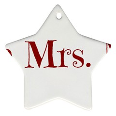 Future Mrs  Moore Star Ornament (two Sides) by badwolf1988store