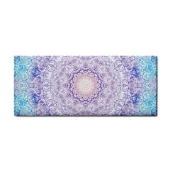 India Mehndi Style Mandala   Cyan Lilac Cosmetic Storage Cases by EDDArt