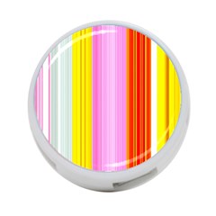 Multi Colored Bright Stripes Striped Background Wallpaper 4-port Usb Hub (two Sides)  by Amaryn4rt