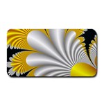 Fractal Gold Palm Tree On Black Background Medium Bar Mats 16 x8.5  Bar Mat