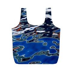 Colorful Reflections In Water Full Print Recycle Bags (m)  by Amaryn4rt